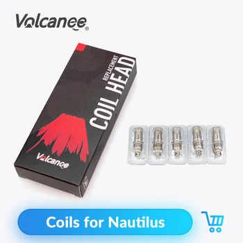Volcanee 5 ks/veľa Vaper Cievka pre nautilus 2/aio/mini Nehrdzavejúcej ocele Rozprašovač Elektronické Cigarety Výparníkov Core