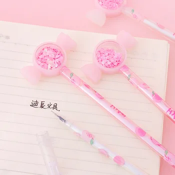 50PCS/veľa Kórea Sequin Candy Gélové Pero, Kreatívne Roztomilý Malý Víla Podpisový Pero Študentov Skúšku Papiernictvo Kawaii Školské potreby