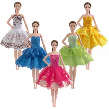 10pcs/veľa Náhodnom slede Baletné Šaty Pre Bábiku Barbie Šaty Šaty Šaty Pre Bábiky Barbie Oblečenie 1/6 Bábika Príslušenstvo