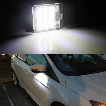 2 ks Canbus Auto LED Podľa Bočné Zrkadlo Puddle Svetlá na Čítanie Žiadna Chyba Super Svetlé Pre Ford Focus 3 Kuga, C-Max, Mondeo Uniknúť