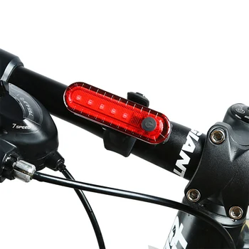 Bezpečnosť Cyklistické Svietidlo Nabíjateľné LED USB Horský Bicykel zadné Svetlo zadné svetlo MTB Noc Prilba Upozornenie Bicykel Zadné Svetlo