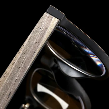 Póry dreva Progresívne Okuliare na Čítanie Muži Ženy Multifokálne Presbyopic Okuliare, Anti-modré svetlo Retro Kolo Full-Frame