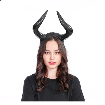 Maleficent Halloween Obrie Lesný Roh Hlavový Most Gotický Pobočiek Vianoce Antler Kostým Hairband Rekvizity Cosplay Headdress Pokrývku Hlavy