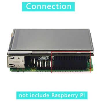 Rapberry Pi 4 Model B 3,5 palcový Dotykový LCD 480x320 Displej s Dotykom Pera | Akryl Prípade pre Raspberry Pi 4