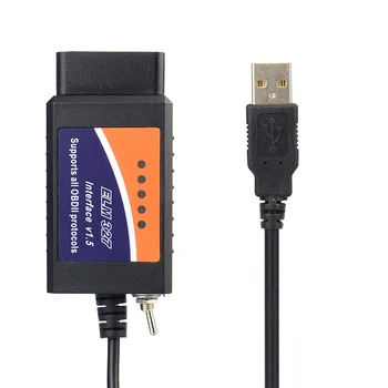 2019 Pôvodné OBD2 ELM327 V1.5 Pic18f25k80 ELM327 FTDI USB čip s prepínačom Na Forscan HS MÔŽU/MS MÔŽE Auto diagnostický Nástroj