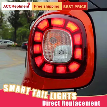 Auto Styling LED Chvost Lampa pre Benz, Smart zadné Svetlá 2016-2019 pre Smart Zadné Svetlo DRL+Zase Signál+Brzdové+Zadnej LED svetlo