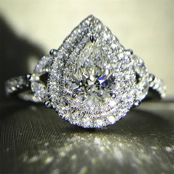 Choucong 50 Štýly Promise Ring Reálne 925 Sterling Silver AAAAA cz Zapojenie Svadobné Kapela Prstene Pre Ženy Strany Šperky