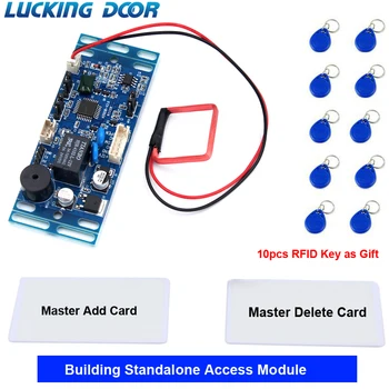 125Khz 13.56 Mhz RFID Bezkontaktný Prístupový Systém Správnej Budovy komunikačný modul Vložené Access Control module 15000 používateľ