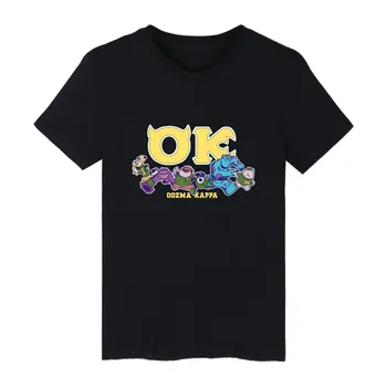 Spoločnosť Monster University Anime Módne Krátky Rukáv košele T-s T Shirt Mužov Značky Slávny a unny tshirts bavlna muži Košele 4XL