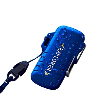 Vonkajšie USB Nabíjateľné Ľahšie Vetru Nepremokavá Flameless Dual Arc Elektrický Zapaľovač Camping Športové USB Elektrický Zapaľovač