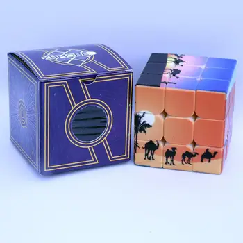 Magic Cube 3x3x3 Púšti na Ťavách Tlač Cube Puzzle Hry Neo Cubo Magico Vzdelávacie Hračky pre Deti,