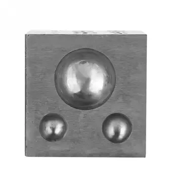 50mm Údery Šperky Goldsmithing Výroba Doming Nástroj Námestie Dapping Blok s 18 Jamy pre vynikajúce spracovanie