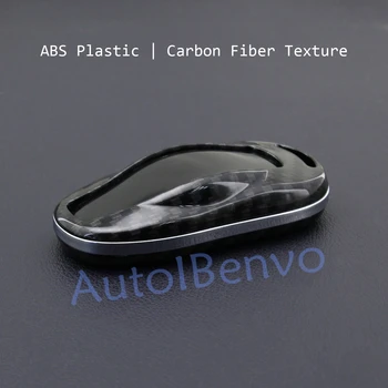 Carbon Fiber Auto Flip Tlačidlo Chrániť Shell Pre Tesla Model 3 Model S Kľúčom Chránič Príslušenstvo