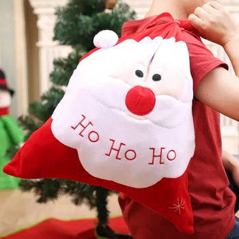 Kissyenia 2020 Vianočný Darček Skladovanie Šnúrkou Taška Santa Claus Avatar Veselé Vianočné Dekorácie, Cukrovinky, Tašky Velvet Nákupní Taška