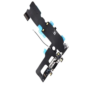 Flex nabíjanie konektor pre mikrofón Konektor slúchadlá pre iPhone 7 Black