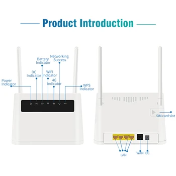 TIANJIE 4G WiFi Router CPE externé dual antény 4G LTE bezdrôtový modem hotspot siete WAN, LAN port mobile 4g wifi router odomknutá