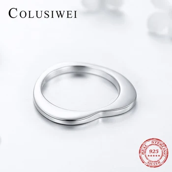 Colusiwei Nový Príchod Dizajn 925 Sterling Silver Srdce Módne Krúžok Jednoduché Klasické Iny Štýl Prst Prstene Pre Ženy Šperky