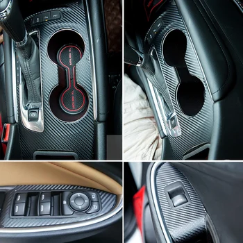 Pre Chevrolet Malibu XL Interiéru Centrálny Ovládací Panel Dverí Rukoväť Uhlíkových Vlákien Nálepky, Nálepky Auto styling Accessorie