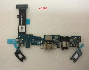 Zbrusu Nový USB Nabíjací Dock Nabíjací Port pre Samsung Galaxy A5 2016 A510f Mikrofón Tlačidlo Domov Slúchadlá Flex Kábel