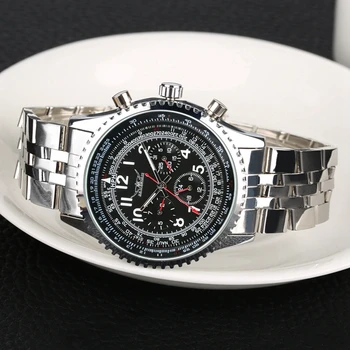 JARAGAR Automatické pánske Hodinky Mechanické Muž Hodiny Top Luxusné Značky Plný Nehrdzavejúcej Ocele Kapela Jedinečné Náramkové hodinky Horloges Mannen