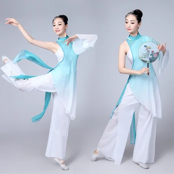 Tradičná čínska ľudová tanečný kostým pre ženy tanečné kostýmy detský kostým yangko dievča, deťom šaty žien yangge oblečenie