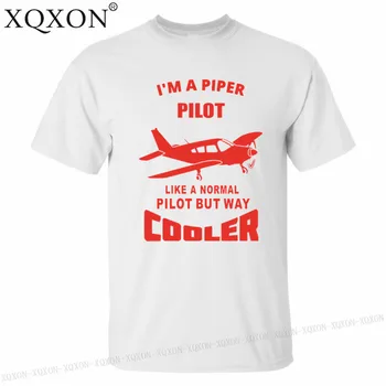 XQXON-som PIPER PILOT AKO NORMÁLNY PILOT, ALE CESTU CHLADNEJŠIE letné mužov krátky rukáv t-shirt muž bavlny, 3d tričká oblečenie K23