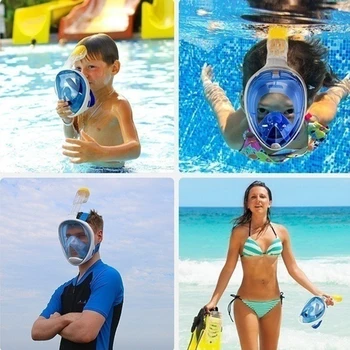 Nový 6 Farieb Potápanie Masku Plnú Tvár Šnorchlovanie Masky Pod Vodou Anti Fog Šnorchlovanie Potápačská Maska Pre Plávanie Spearfishing