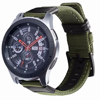 20 mm 22 mm Jeep Watchband pre Samsung Výstroj Šport S2 S3 Galaxy Sledovať Aktívne 42/46 mm Plátno Nylon Popruh pre Huami Huawei GT Watch2
