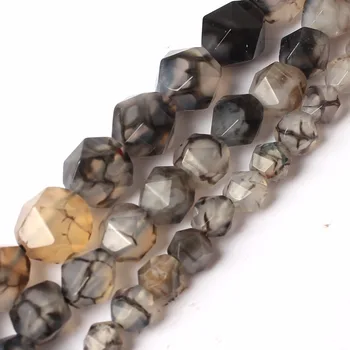 Tvárou čierny Drak vzor crystal Korálky 15inches prírodného kameňa korálky pre šperky, takže 6/8/10 mm korálky DIY Náramok