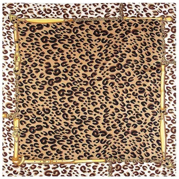 POBING Keper Hodvábna Šatka Ženy Leopard Tlač Námestie Šatky Veľké Bandana Luxusné Kerchief Hidžáb Ženské Hlavy Šatku Foulard