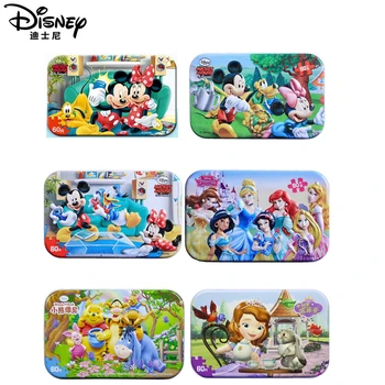 Disney 20 druhov typická Mickey Mouse a hľadá sa Nemo 60 ks drevené puzzle, hračky pre deti 3D železa box hračky pre deti