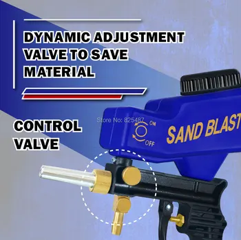 LEMATEC Originálne Prenosné Gravitácie Sifón Krmivo Sandblasting Zbraň Pneumatické Malý Stroj na Vrhanie Piesku Kompresora Taiwan Vyrobený Nástroj