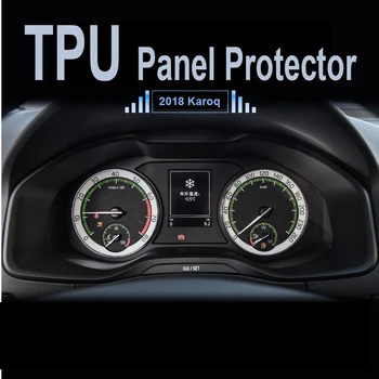 MUQISHI Pre Škoda Karoq 2018 Auto Navigator Tabuli Ochranný Film TPU LCD Screen Protector prístrojovej dosky krytu pad