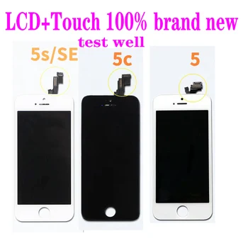 AAA+++ LCD Pre iPhone 6 Dotykový Displej Výmena Za iPhone 5 5c 5s SE 4 4s LCD Displej s Rámom Č Mŕtvy Pixel + Nástroje