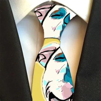 Originálny dizajn zábavné kravaty mužov cartoon Novinka väzby anime Vytlačené krku väzby Svadobný dar Doplnky Strany 5LD32