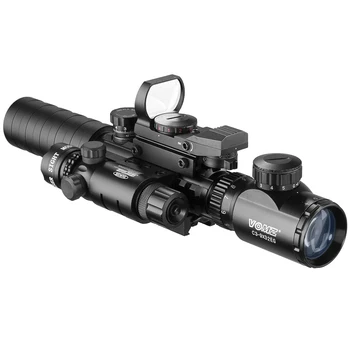 VOMZ 3-9X32EGC Taktické Zrakového Červená Zelená Osvetlené Riflescope Holografické Reflex 4 Reticle Červená Zelená Bodka Combo Lov Rozsah