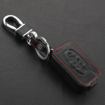 Originálne Kožené Kľúča Vozidla puzdro Pre Peugeot 107 206 207 208 306 307 308 407 408 508 PRIEBEHU Pre Citroen C2 C3 C4 C5 Dobrý kľúč, taška