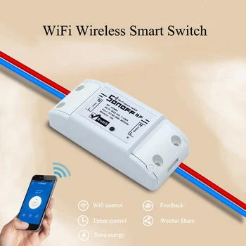 Sonoff RFR2 Smart WiFi Prepínač AC100-250V 10A Smart Home Alexa Domovská stránka Google Voice Spínač Diaľkového Modul eWeLink App