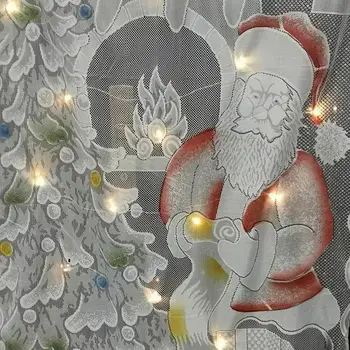 Tvorivé Vianočné Záclony Santa Doložka Tlač Sobov Vytlačené Opony Spálne, Obývacia Izba Dieťa Domov Hotel Dekoratívny Záves