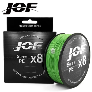 JOF 8 Pletená vlasec - Dĺžka:150M 300M 500M, Priemer:0.14 mm-0,5 mm,veľkosť:15-100 libier Japonsko PE pletená line