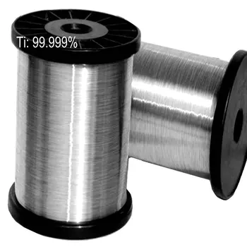 Titán Ti Drôt 4N na 99,99% Vysoká Čistota Zváranie Prvok Kovu s Priemerom 0,4 mm 0,5 mm na Dĺžke 2 m pre Výskum a Vývoj