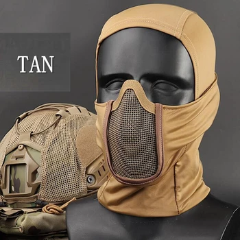 Taktické Lov Maska Priedušný Ochranný Streľba Airsoft Paintball Pokrývky hlavy Masky Odolné voči Opotrebovaniu, Vojenské CS Wargame Masky