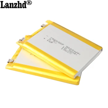 Lítium-Polymérové Batérie 756080 3,7 V 5000mAh 80*59*7mm Nabíjateľná Batéria Pre Napájanie Banka Bluetooth Reproduktorov Tabletu DVD