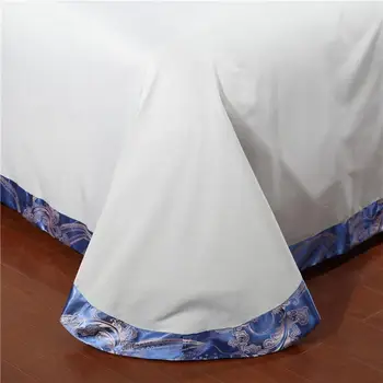 Nové Luxusné Hodvábne Bavlna Žakárové Európskej klasické posteľná bielizeň Nastaviť Čipky Perinu nastaviť Posteľ List obliečky na Vankúše Twin Kráľovná King size Jpc