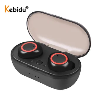 Kebidu Nepremokavé Športové Slúchadlá TWS Bluetooth 5.0 Handsfree Slúchadlá Stereo Slúchadlá Bezdrôtové Slúchadlá s Mikrofónom pre IOS a Android