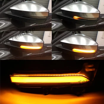 Pre Škoda Octavia Mk3 A7 5E 2013 -2019 LED Bočné Krídlo Spätné Zrkadlo Indikátor Blinker Repeater Dynamické Zase Signálneho Svetla na Čítanie