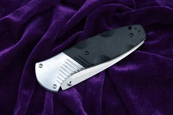 LEMIFSHE 581 D2 Ocele, Hliníka G10 rukoväť skladací nôž outdoor camping vrecku Prežitie Lov Kuchynské Nože Nástroj výchovy k DEMOKRATICKÉMU občianstvu