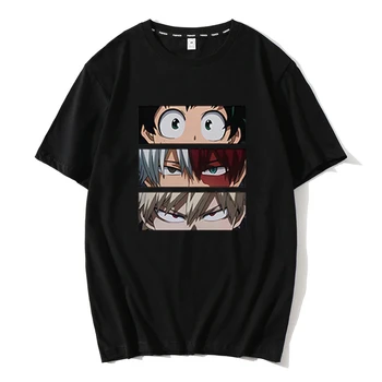 Môj Hrdina Akademickej obce Anime Mens T-Shirt Japonský pánske Tričko Krátky Rukáv anime Printed Tee Tričko Topy pre Mužov Camiseta Masculina