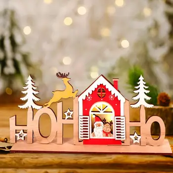 Drevené Vianočné Ozdoby, Vianočné Dekorácie pre Domov Sobov Tabuľka Dekor Veselé Vianočné Darčeky Noel Navidad 2020