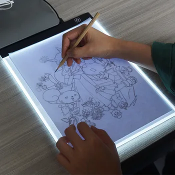 LED A4 Výkres Grafický Tablet Diamond Maľovanie Light Pad Rada Kreslenie Skíc Animácie Rada Vzdelávacie Hračky pre Deti,